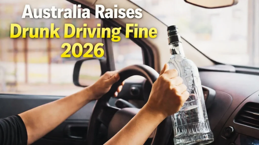 Australia Raises Drunk Driving Fine 2026 to $2,204 as Tougher Road Laws Roll Out